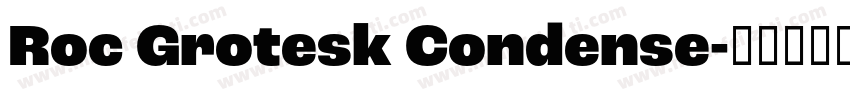 Roc Grotesk Condense字体转换